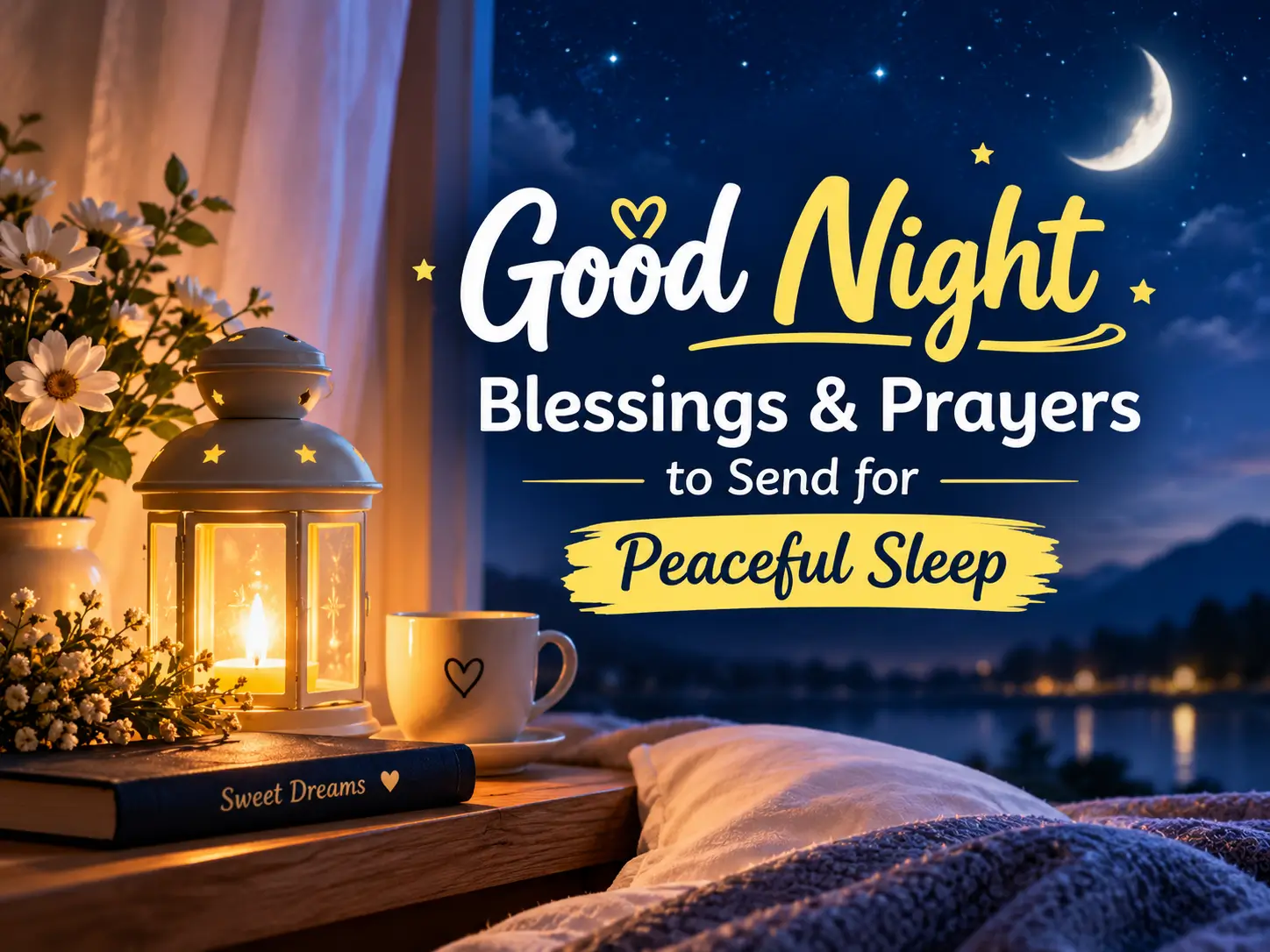 Good Night Blessings & Prayers to Send for Peaceful Sleep