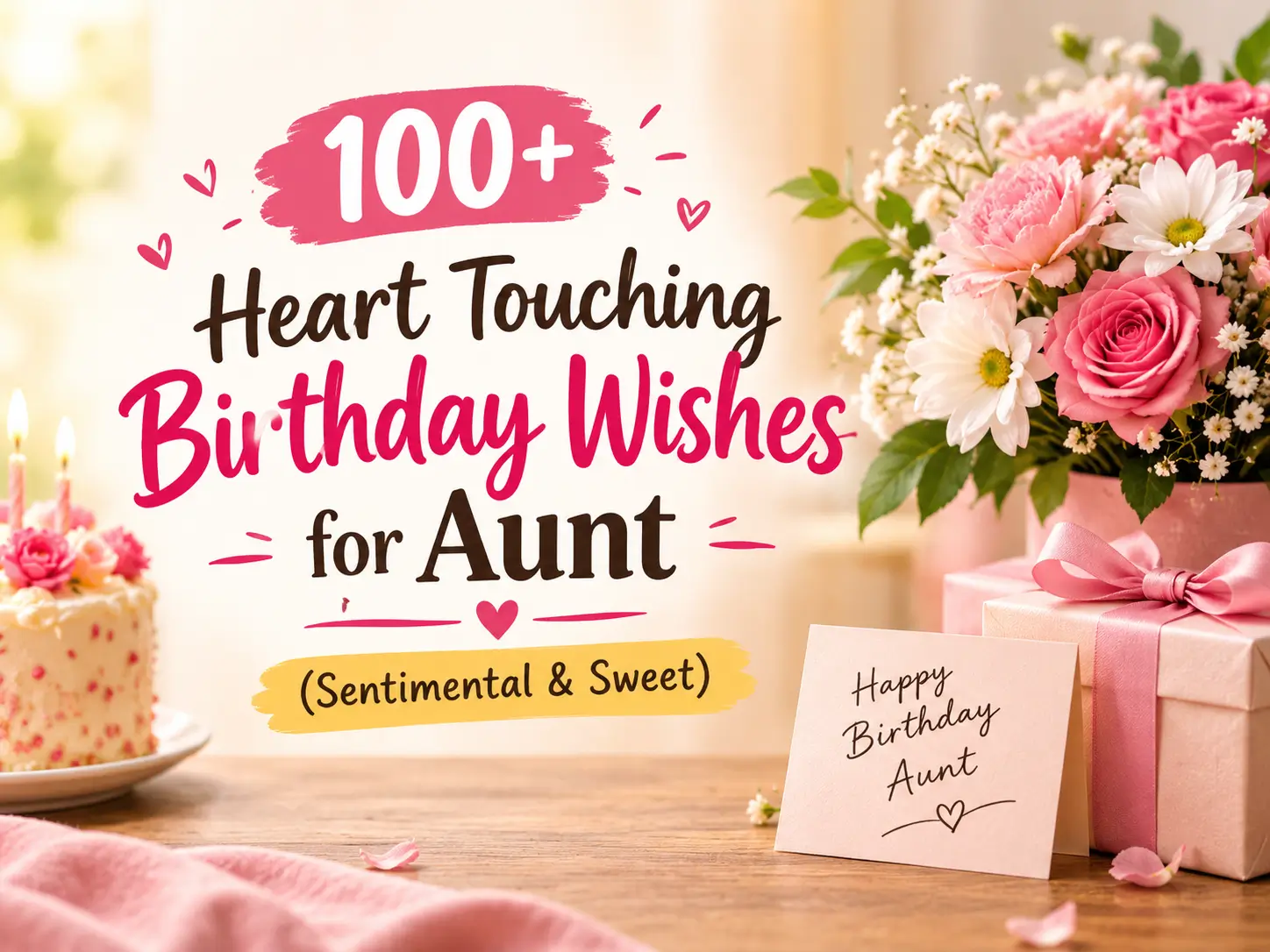 100+ Heart Touching Birthday Wishes for Aunt (Sentimental & Sweet)