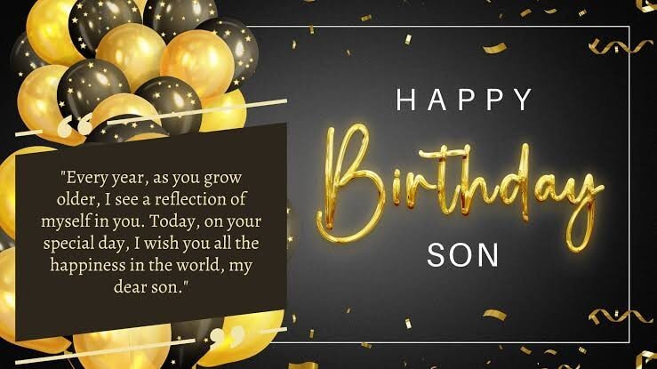 Birthday Captions and WhatsApp Status for Son