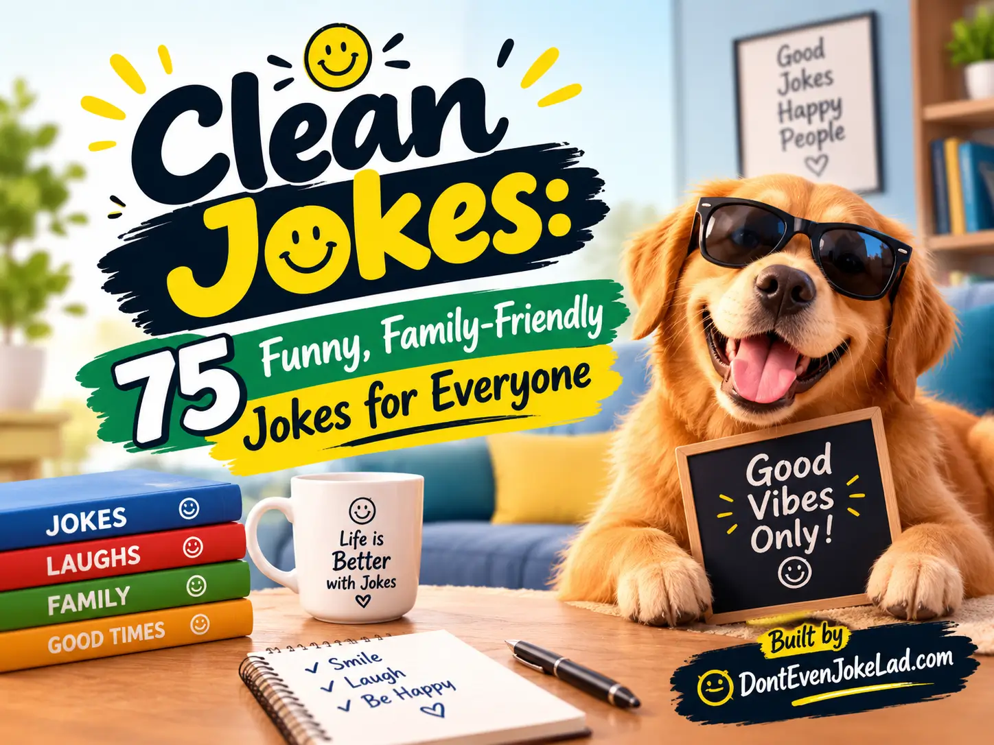 Clean Jokes: 75 Funny, Family-Friendly Jokes for Everyone