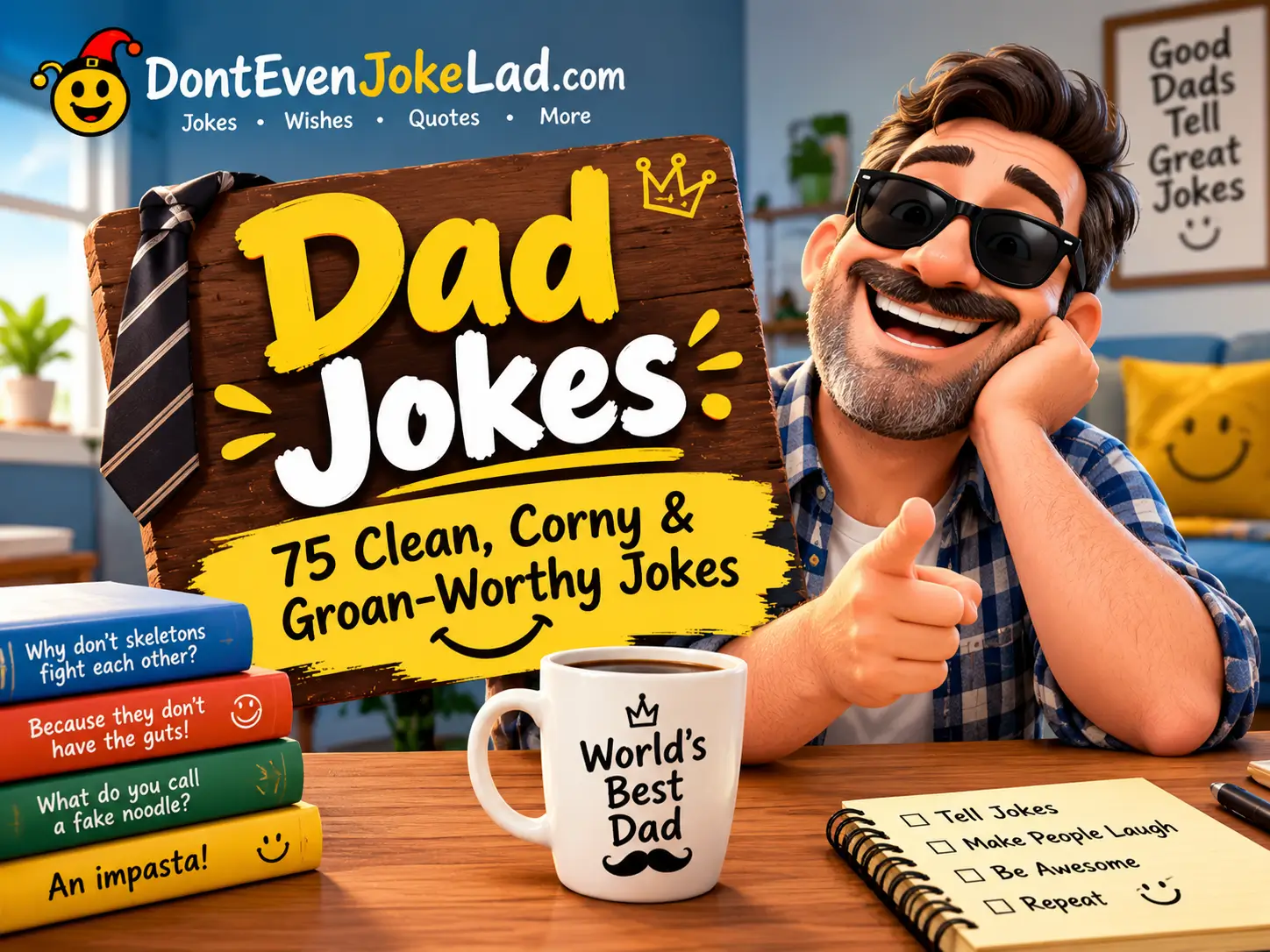 Dad Jokes 75 Clean, Corny & Groan-Worthy Jokes