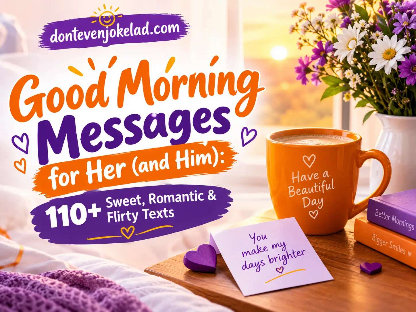 Good Morning Messages for Her (and Him): 110+ Sweet, Romantic & Flirty Texts