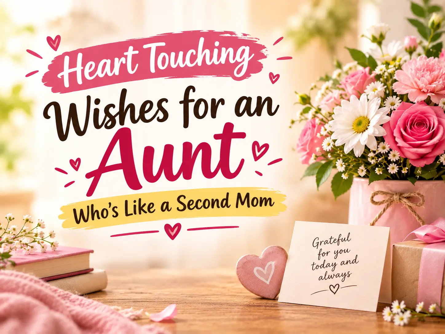 Heart Touching Wishes for an Aunt Who's Like a Second Mom