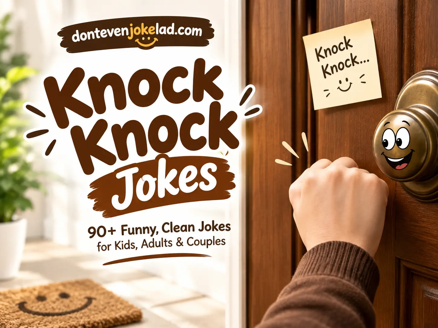 Knock Knock Jokes: 90+ Funny, Clean Jokes for Kids, Adults & Couples