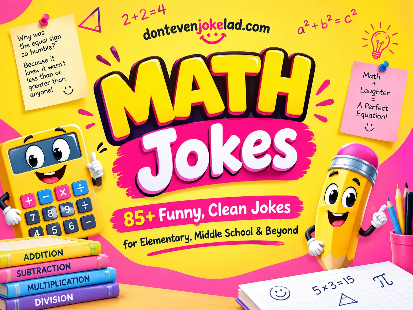 Math Jokes 85+ Funny, Clean Jokes for Elementary, Middle School & Beyond