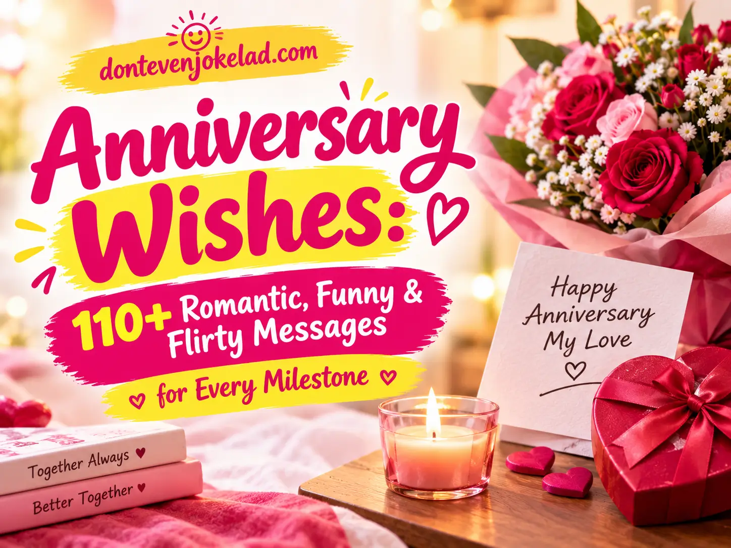 Anniversary Wishes: 110+ Romantic, Funny & Flirty Messages for Every Milestone
