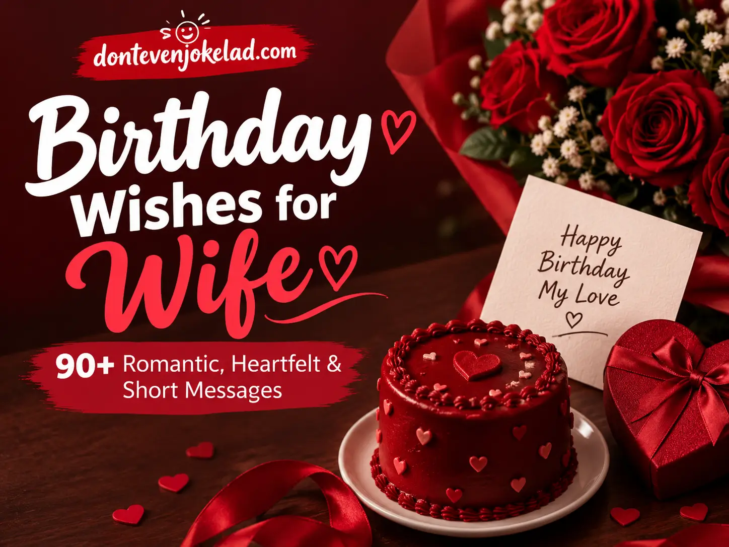 Birthday Wishes for Wife: 90+ Romantic, Heartfelt & Short Messages