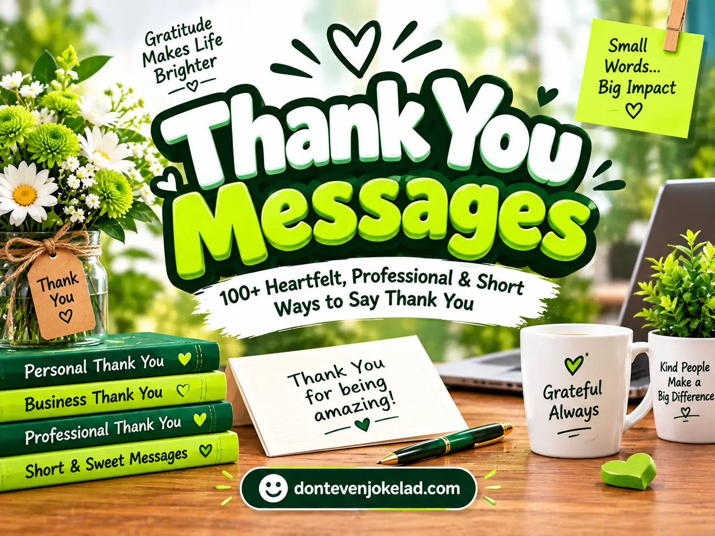 Thank You Messages: 100+ Nice & Short Ways to Say Thank You